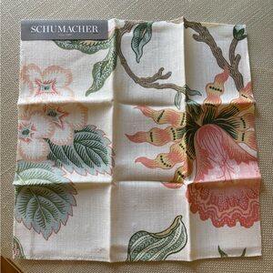 Schumacher Fabric Sample Hot House Flowers Floral Fabric